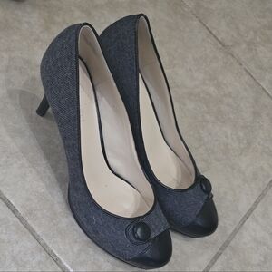 Nine West Black Heels 7.5